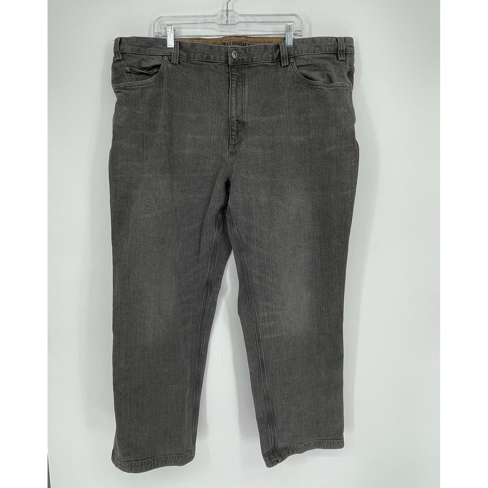 Duluth Trading Co Men's Gray Flex Ballroom Relaxed Work Denim Jeans Size 46x30